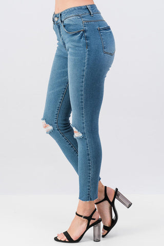 Skinny jeans ladies jeans distressed denim ankle jeans ripped jeans weekend outfit 